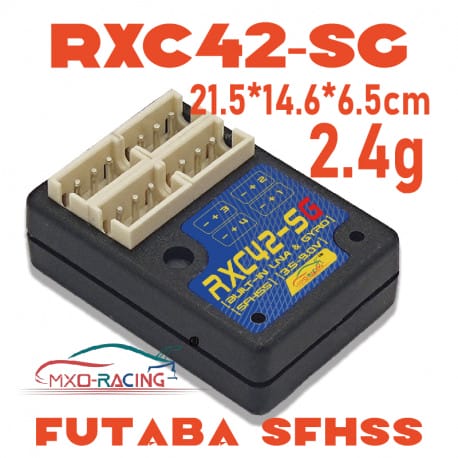 MXO-RACING RXC42-SG-NT(FUTABA-SFHSS) V3 Super Micro SurfaceRX/Shell/4CH/HighSpeed3.4ms/ Built-in GYRO & LNA/MINIZ/ATM/DRZ/GL