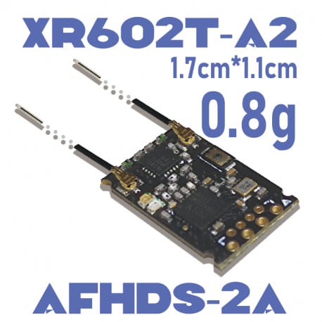 XR602T-A(AFHDS-2A FLYSKY) SBUS/FPORT/RSSI/Full-RFPower/TELEM/D-ANT MicroFPVRX