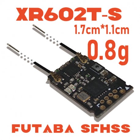 XR602T-S(SFHSS Futaba) SBUS/FPORT/RSSI/Full-range/D-ANT MicroFPVRX