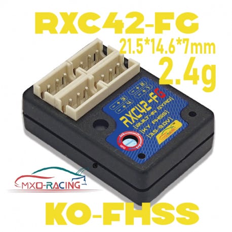 MXO-RACING RXC42-FG-NT(AFHDS-1A) V2 Super Micro SurfaceRX/ABS shell/4CH/HighSpeed 3.85ms/GRYO/MINIZ/ATM/DRZ/GL