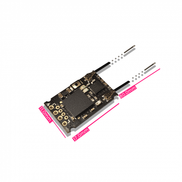 CROSSOVER RX XR602T-D(DSMX/2 SPEKTRUM) SBUS/FPORT/RSSI/Full-RFPower/TELEM/D-ANT MicroFPVRX